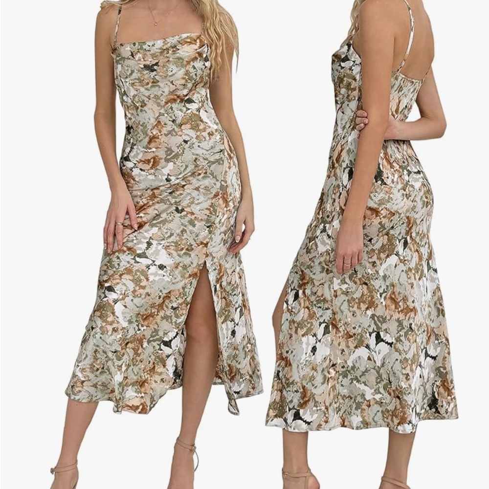 Elegant Floral Print Women's Dress